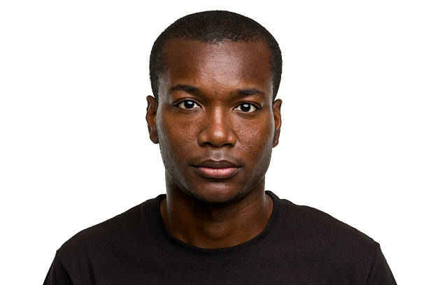 Portrait of a man on a white background.